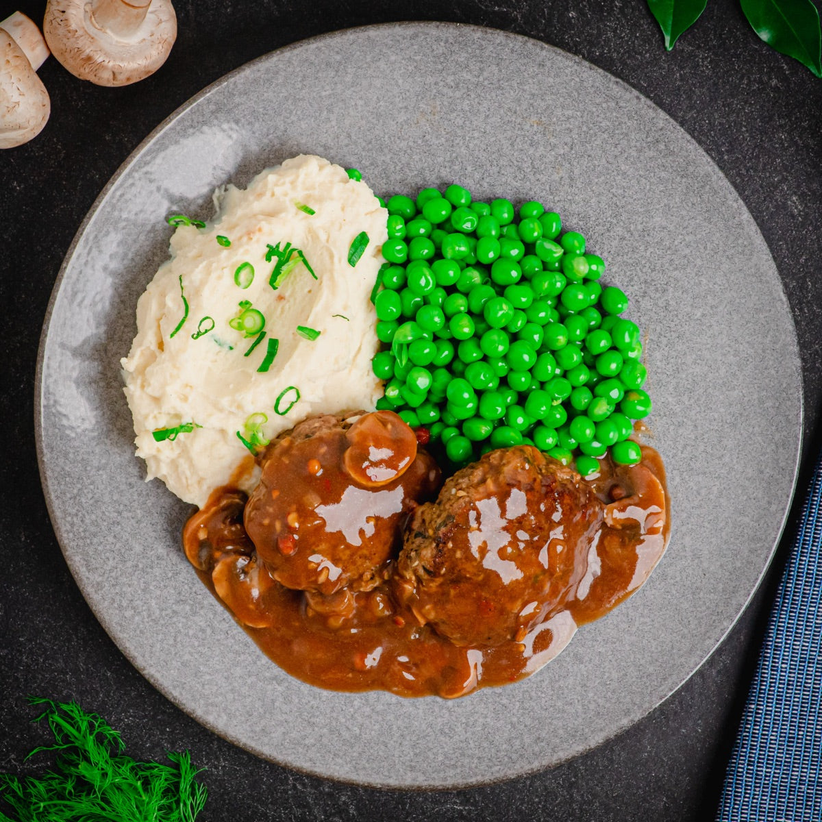 Beef Rissoles with Mash
