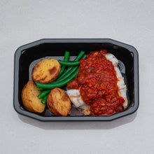 Load image into Gallery viewer, Mediterranean Baked Fish, Tomato, Caper &amp; Olives
